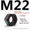 35CrMo High-Strength Hex Nut, Grade 10.9, Blackened, M8-M30