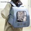 KEMORELA Pet Carrier Backpack Transparent Breathable for Cats And Small Dogs Airline Approved Travel Bag