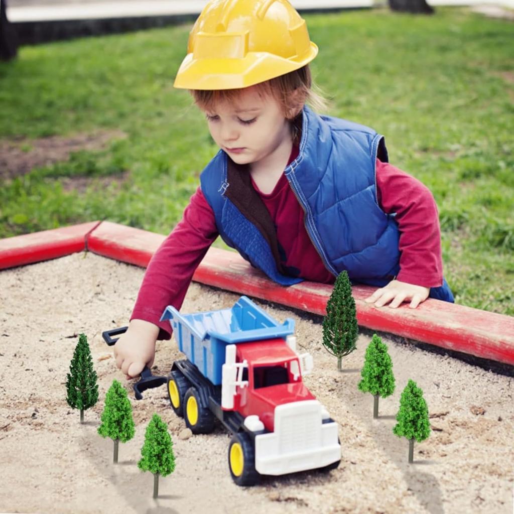 Siawadeky Artificial Model Mini Set of N Railway Architectural Model Miniature Landscape Diorama Miniature Landscape 11 5 Pieces of Each Trees, Trees,