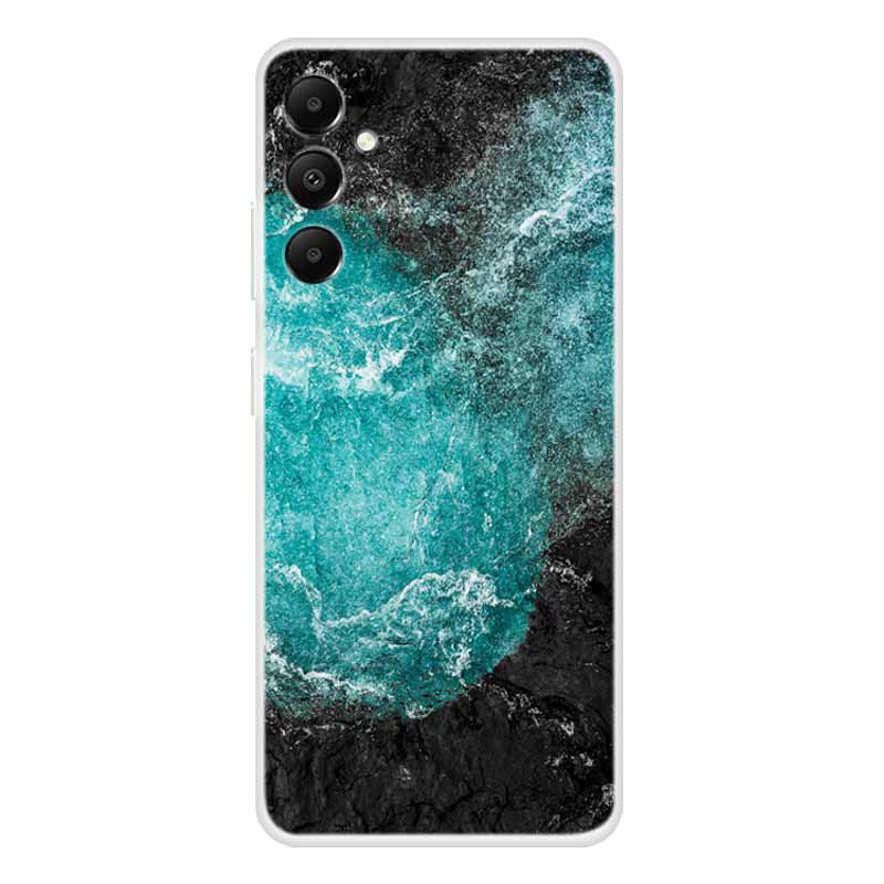

For Samsung A35 Case Silicone Soft Flower Marble Fashion Phone Cover For Samsung Galaxy A35 5G Cases A 35 TPU Bumper Cool Shell