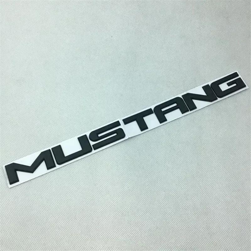 

New 2026 Car Sticker For Ford 24x2.6CM Car Modified Metal Letter Sticker Trunk Decal Decoartion For Mustang Shelby GT350 15-18 A чёрный
