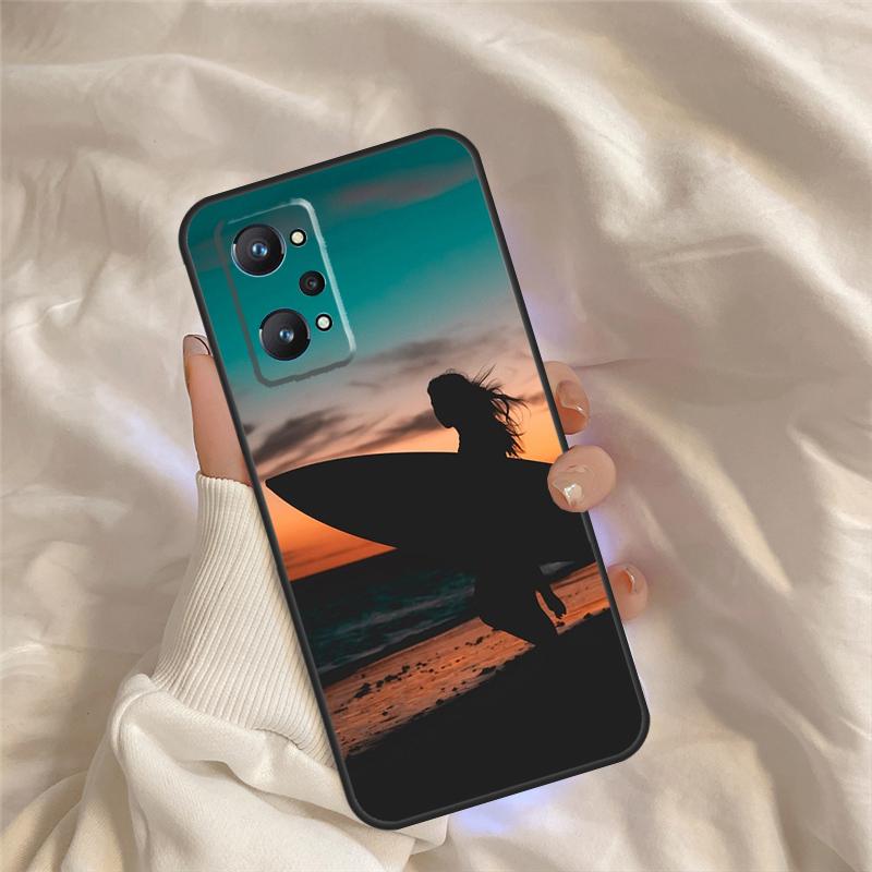 Surfing Art Surf Girl Case For Realme 15 Pro GT7 GT6 C67 C65 C63 C61 C55 C53 C51 C35 C71 C75 11 12 13 14 Pro Plus