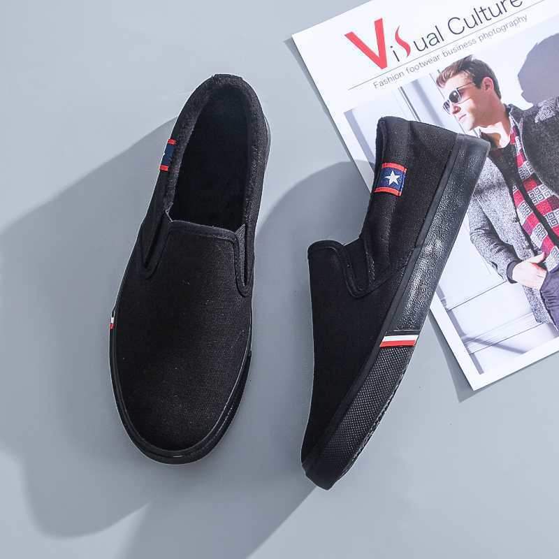 Lazy Shoes Flat Shoes Canvas Shoes Board Shoes One Pedal Single Shoes Spring Tide