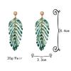 Big Geometric Tassel Resin Korean Fashion Statement Acrylic Hawaii Leaf Pearl Drop Earings Trend Jewelry for Women 2021