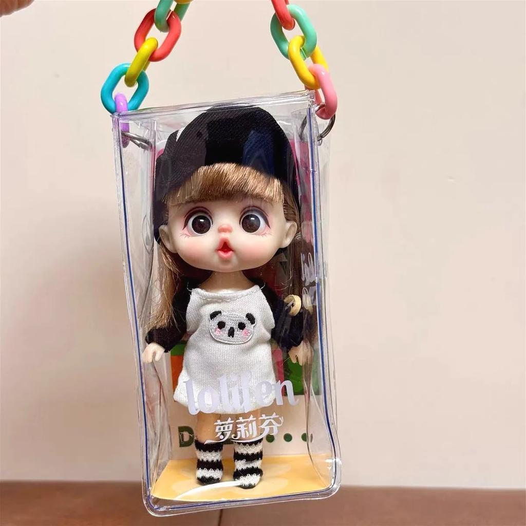 13cm Mini panenka BJD kloubové tělo Úsměv Překvapený výraz Panenky pro dívky Série zvířecích kostýmů Dárek pro dívku Anime SD
