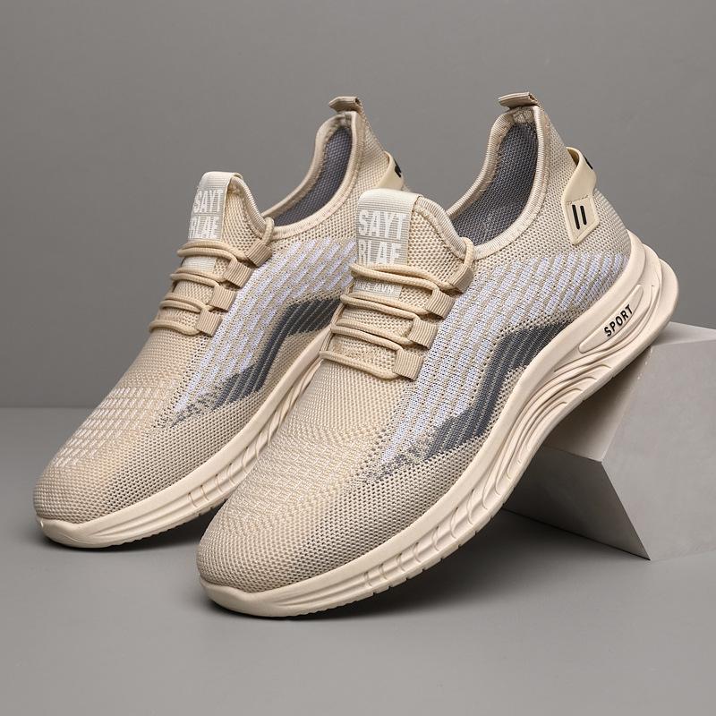 Summer breathable fly-woven sports mesh shoes comfortable soft-soled casual shoes