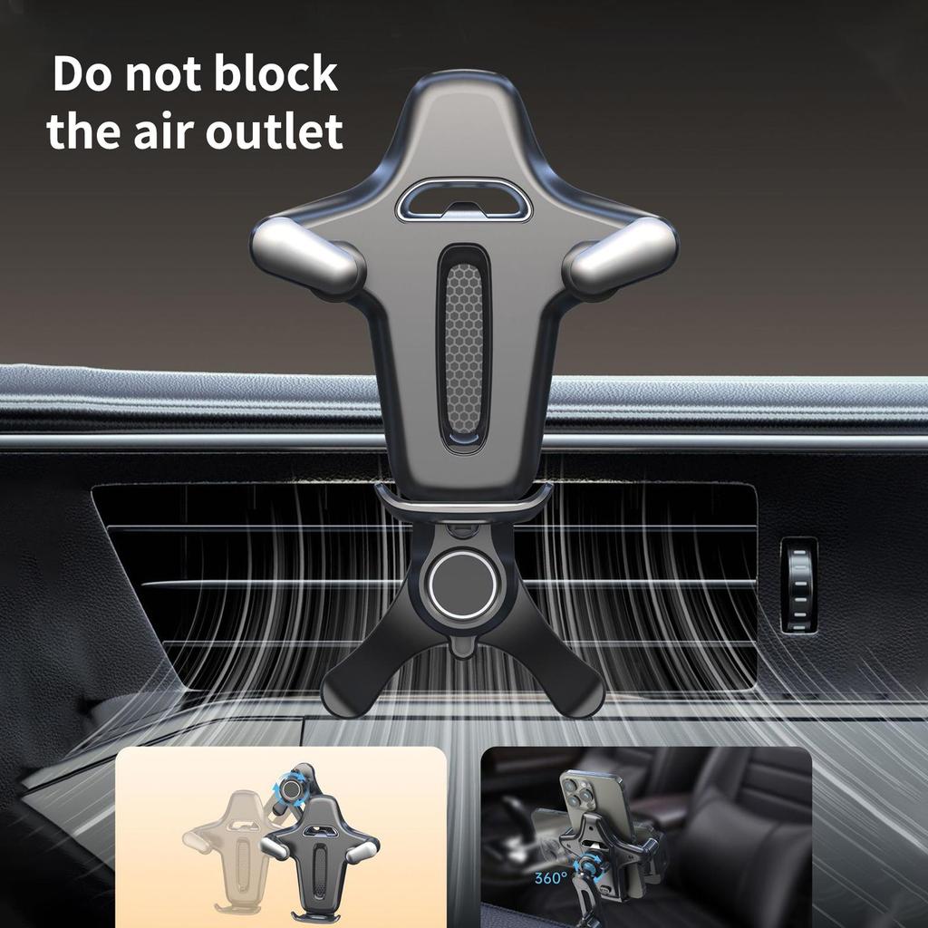 Vent Phone Holder Y-Shape Shock-Absorption Stand Car Vent Phone Holders For Family Friends Women Automotive Vehicle Indoor