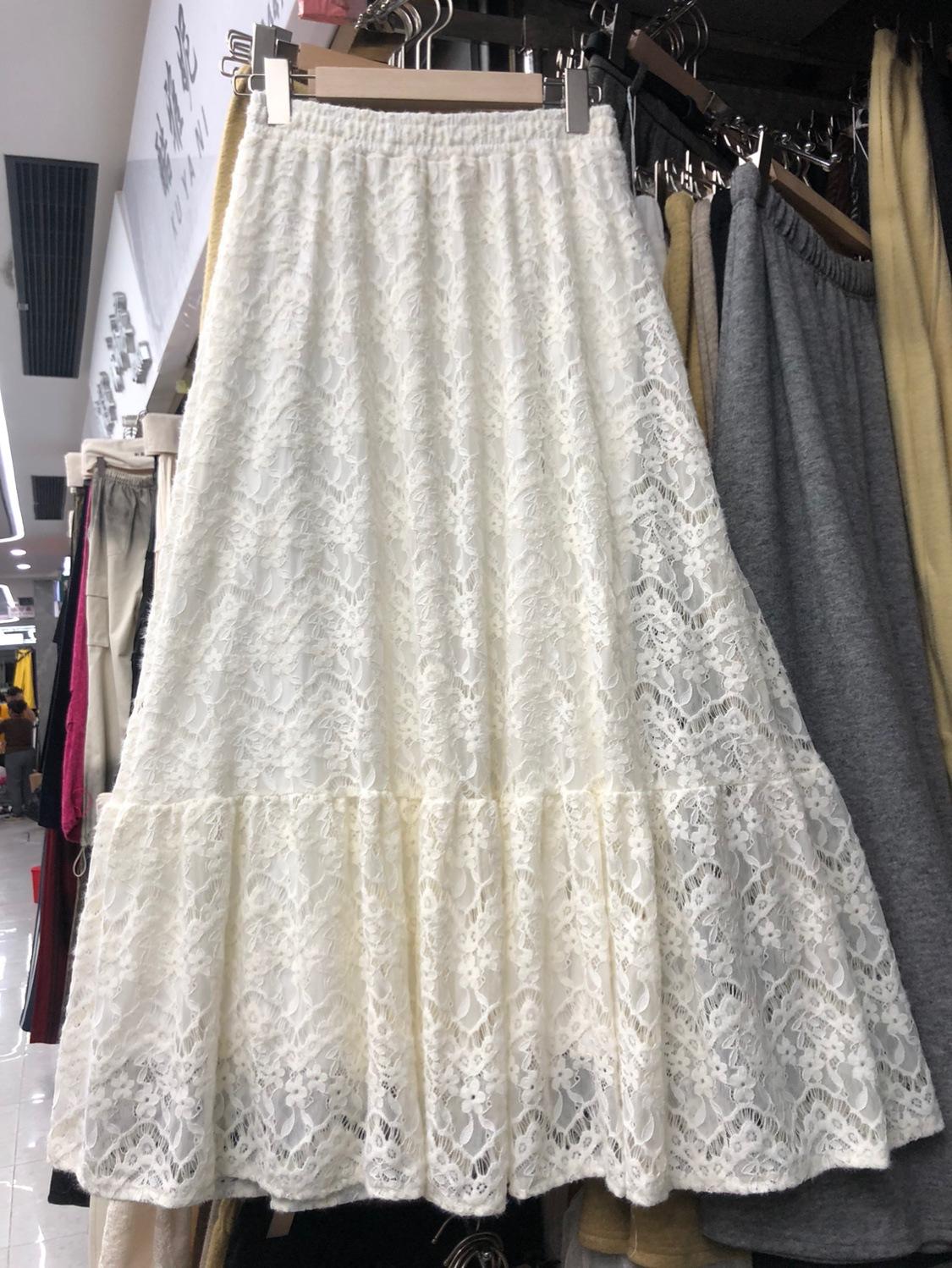 

Темперамент нежный ветер абрикосовый рыбий хвост кружевная юбка детская осень и зима бархат слово элегантный средняя и длинная юбка one size fits all