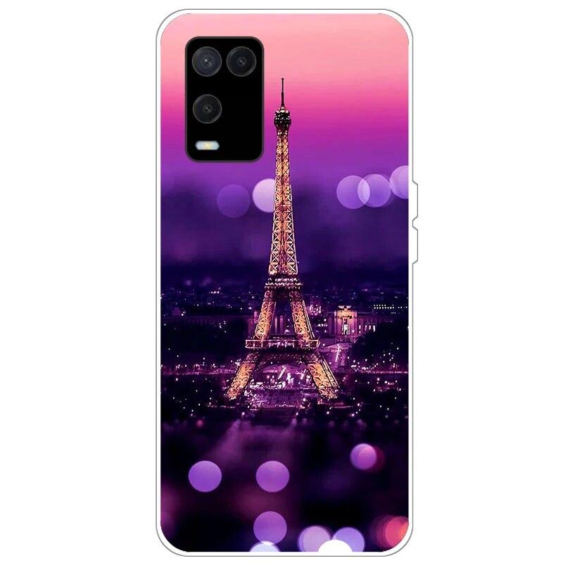 OPPO A54 Case telefonhoz Hátlap OPPO A54 5G 4G Case CPH2239 CPH2195 OPPOA54 A 54 Bumper Silicon Soft Funda fekete tpu tokhoz