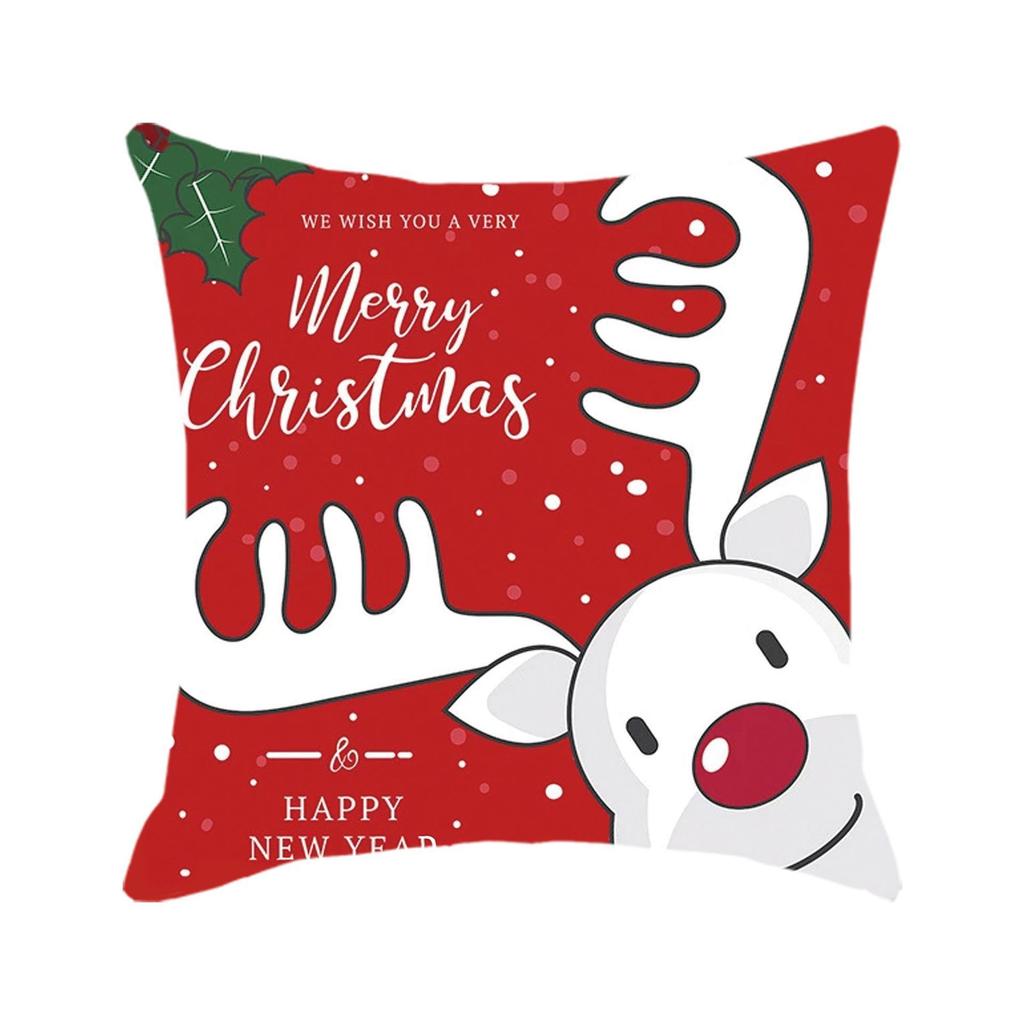 New Christmas Pillow Cover, Festive Pillow, Cushion Cover, Gift Backrest Cover, Waist Cushion Cover