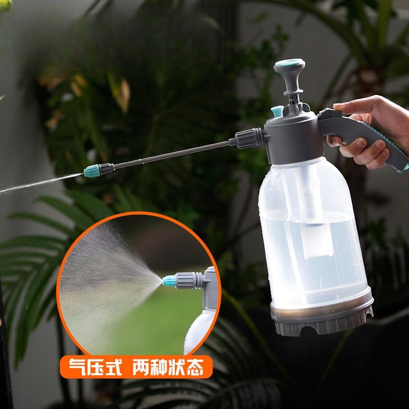 Pressure Spray Bottle for Watering Plants Garden Car Wash 1L Handheld Sprayer with Adjustable Nozzle