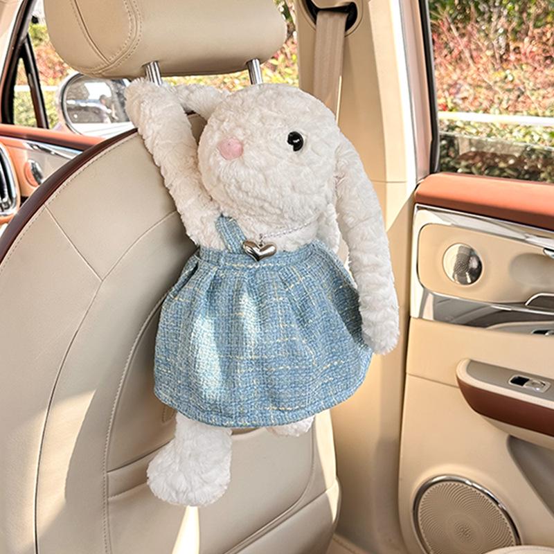 Cute Cartoon Car Hanging Tissue Box - Creative High-End Interior Paper Dispenser