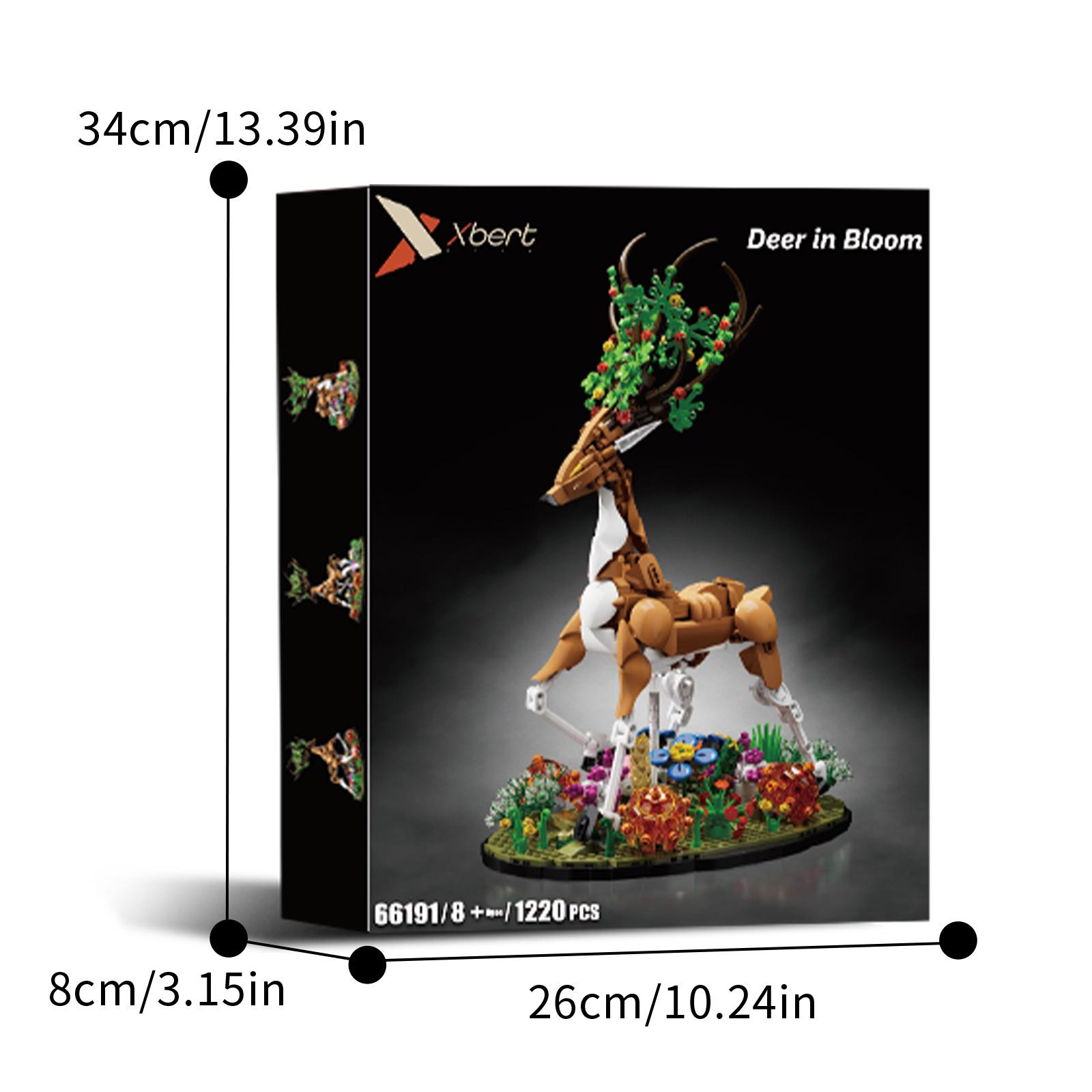 

Animal Series Deer Model Brick Building Blocks - Compatible with Lego for Girls