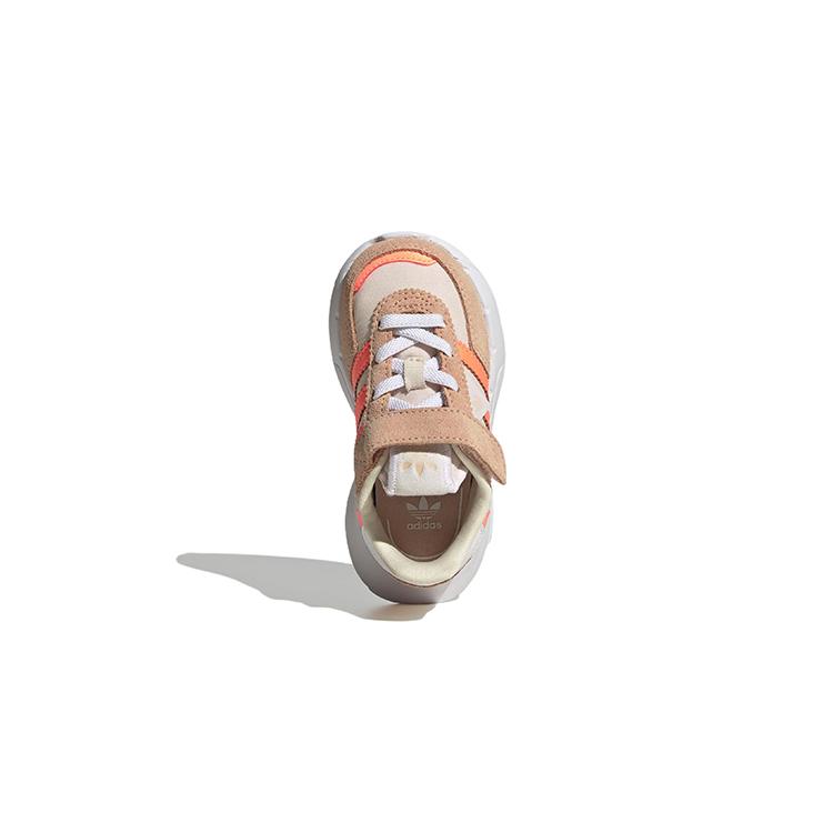 Adidas Originals Retropy F2 Abrasion Resistant Low top Toddler Shoes Beige Yellow Infant And Toddler H03462