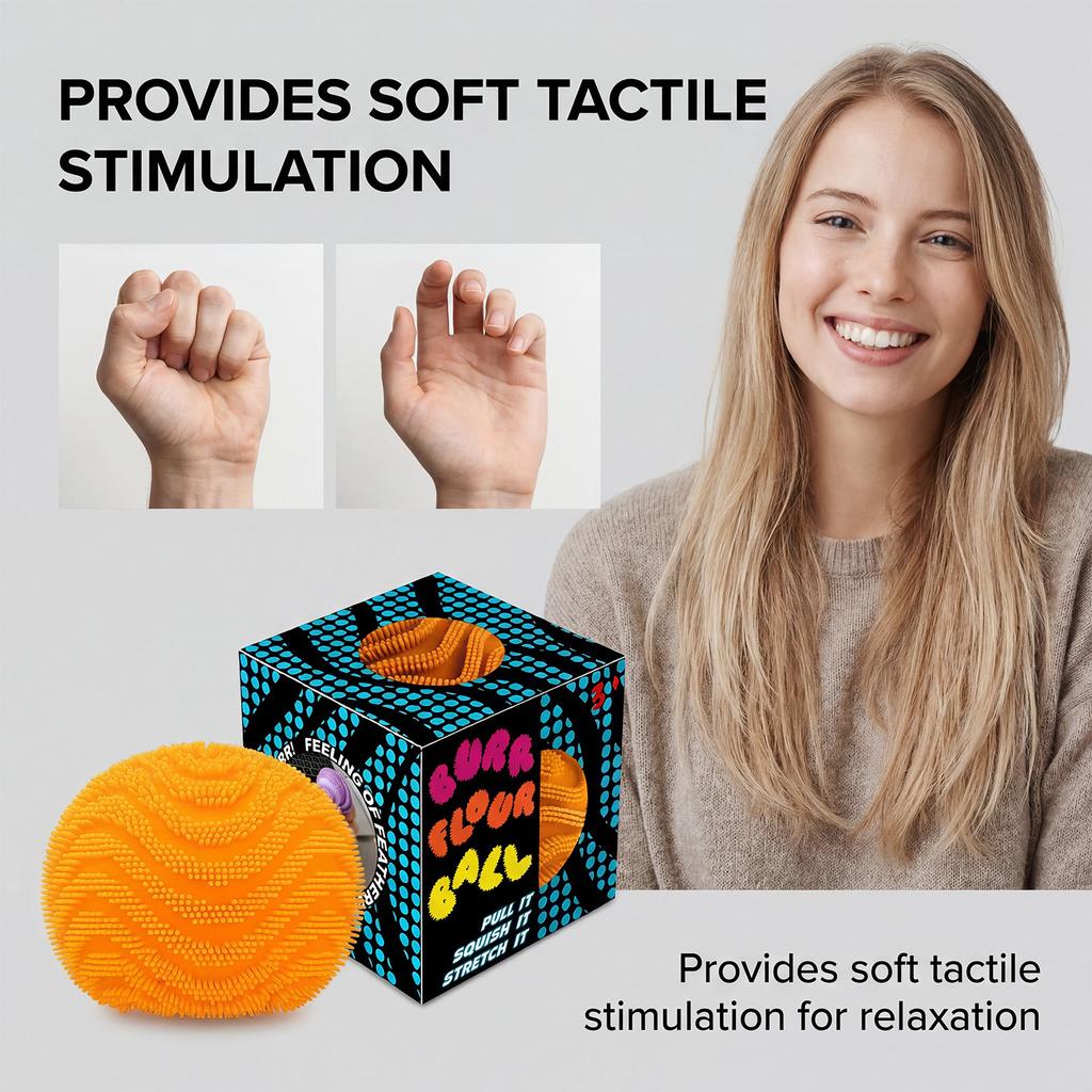 New For Needoh Fuzz Ball Series Desktop Decompress Ornament Stress Relief Toys For Under Pressure Fun Soft Stress Ball Gift