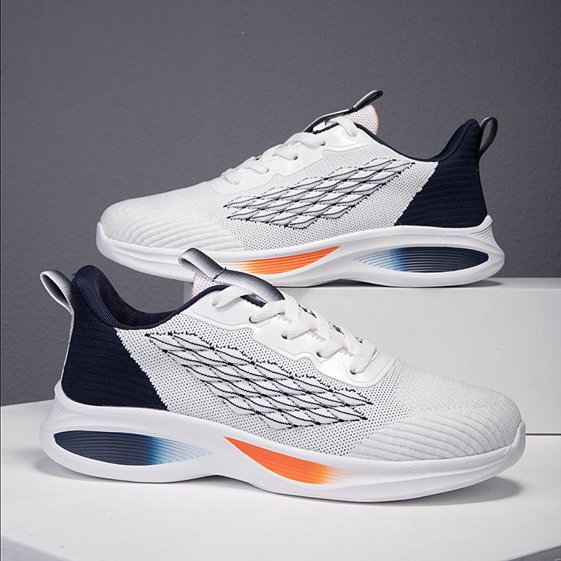 Sneakers men's shoes new spring and summer breathable soft-soled running shoes men's lightweight shock-absorbing versatile casual shoes