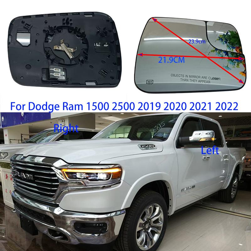 UAL3 Für Dodge Ram 1500 2500 2019 2020 2021 2022 Auto Vordertür Seitenrückspiegelglas Beheizt Totwinkel 68402036AA 68402095AA
