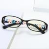 Reading Eyeglasses Female Printed Reading Eyeglasses Anti- Blue Lightweight Glasses Unisex Black Eyeglasses Male