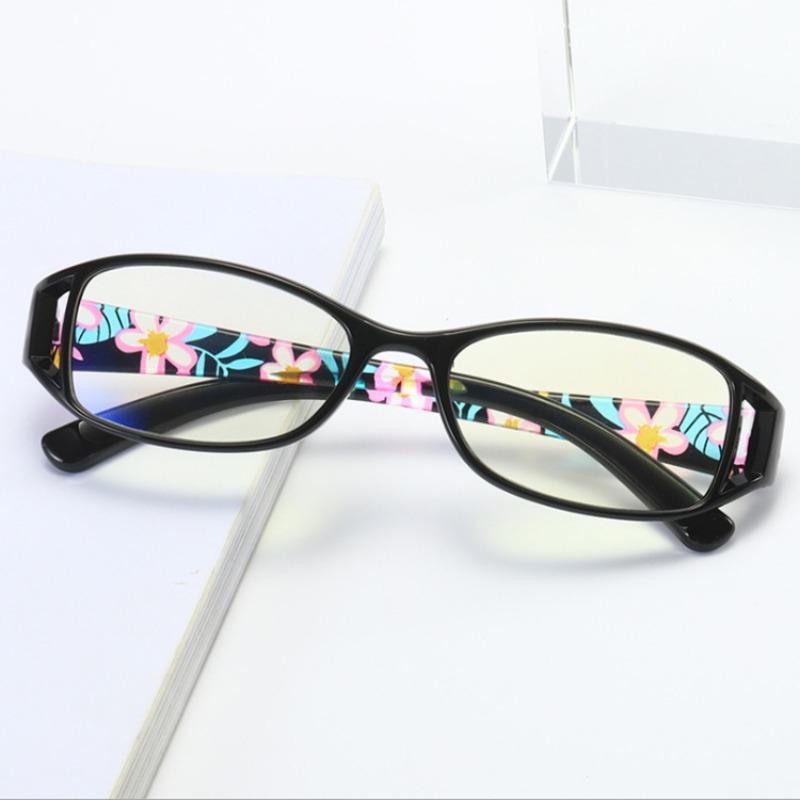 Reading Eyeglasses Female Printed Reading Eyeglasses Anti- Blue Lightweight Glasses Unisex Black Eyeglasses Male