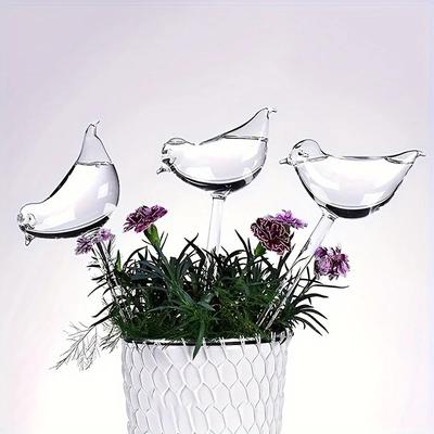 2 Stück/5 Stück Automatische Pflanzenbewässerung Vogelform Wassergerät Plastik Tropfbewässerungssystem für Hausgarten Blumenpflanzen