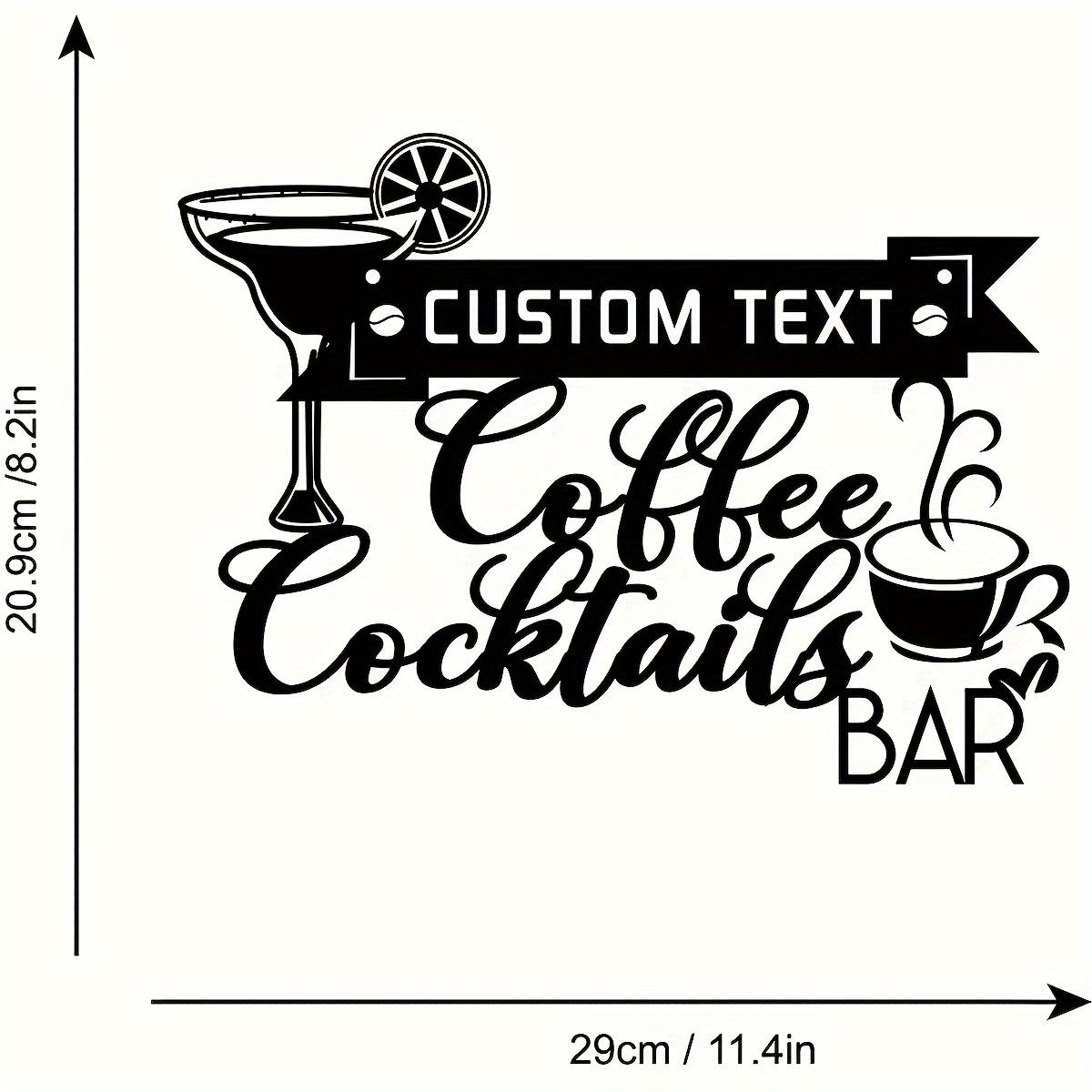 

Vintage Metal Wall Art Coffee Bar Home Kitchen Patio Sign TYDZ003798