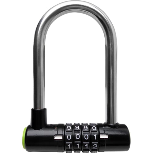 Waki Sangyo Wide Number Lock, Warehouse Lock, Variable Number, 4-Tier Lock, Security Lock, 1 Piece, Black/Silver, 88mm Wide, IB-115
