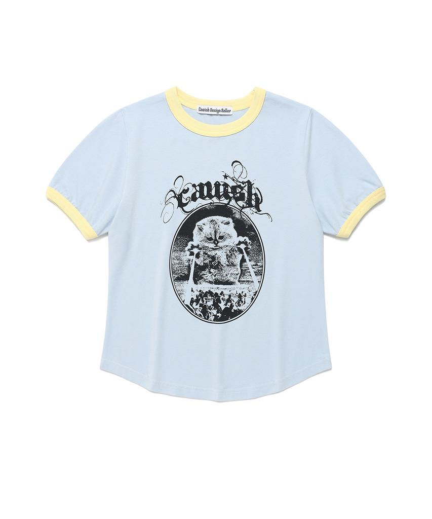 CAVISH W Invader Ringer Ss Tee Blue(Cv2Fmft511A)