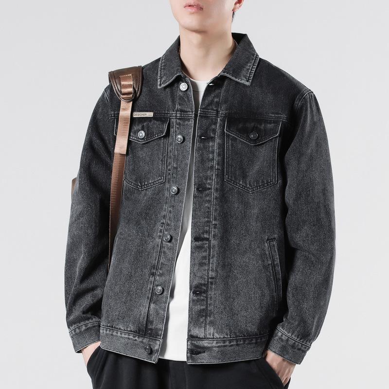 Men's American Cowboy Jacket High-End Rogue Style 2025 Spring/Autumn New Trend Multi-Pocket Denim Jacket