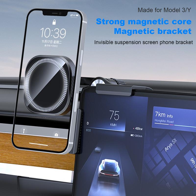 Magnetic Phone Holder for Car 360 Degree Rotation Screen Support Cradle Strong Magnetic Car Phone Cradle for Car Interior