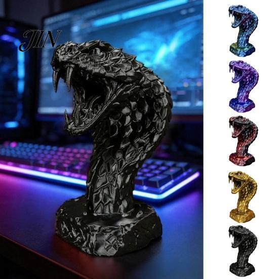Kids Creative Play Toys 3D Printed Snake Figurine, Realistic Serpent Sculpture, Stress Relief Animal Desk Decor, Educational Wildlife Toy for Gift