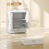 Modern Sideboard, Freestanding Storage Cabinet with Drawer and Adjustable Shelf, White