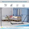3.1–3.8m Adjustable Universal Hammock Stand Metal Frame Garden Camping Picnic Outdoor Patio Replacement – Stand Only