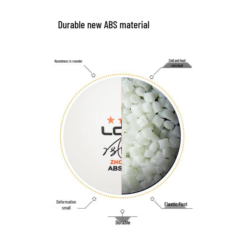 LOKI 3-Star Seamed Table Tennis Balls (50-Pack)