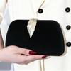 Elegant Black Evening Clutch Timeless Chic Small Bag for Women Perfect Match with Cheongsam Evening Gown Banquet Party Accessory