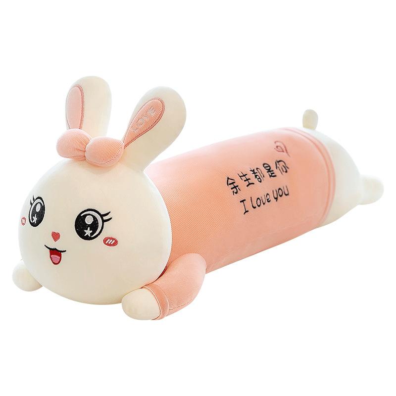 Papa Rabbit Plush Toy Sleeping Pillow Cute Long Strip Bed Children Girl Birthday Gift Doll Doll