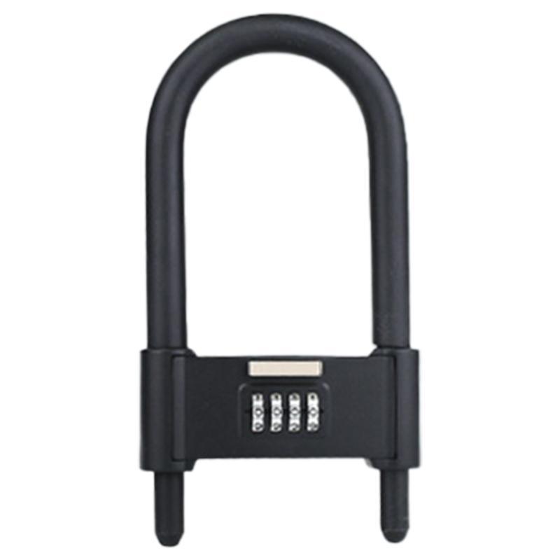 652F Lengthened Shackle Passwords Lock 4 Digit Combination Lock Waterproof Security Padlock AntiTheft Bicycles Lock Enduring S