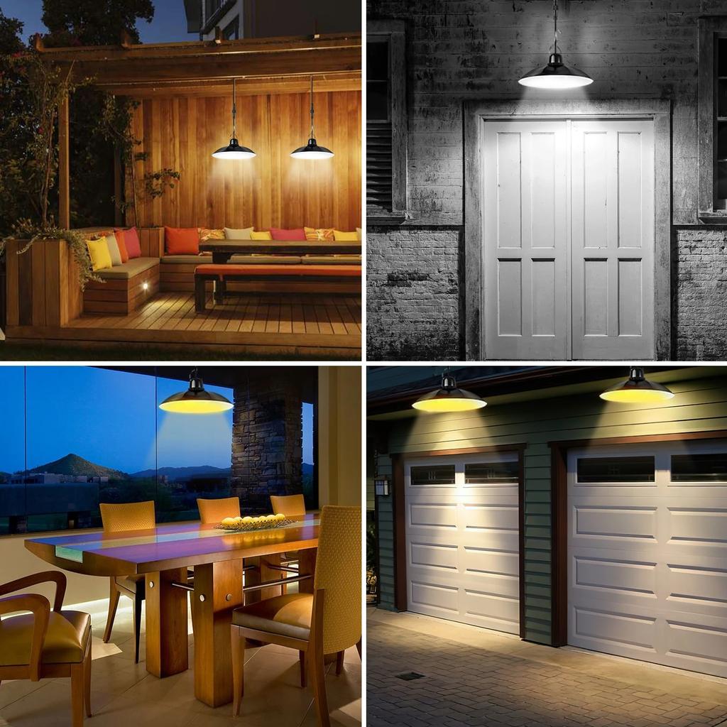 3 Lighting Modes Solar Led Pendant Light Solar Powered Lamp with Remote Control Waterproof Outdoor Camping Garden Hanging Light