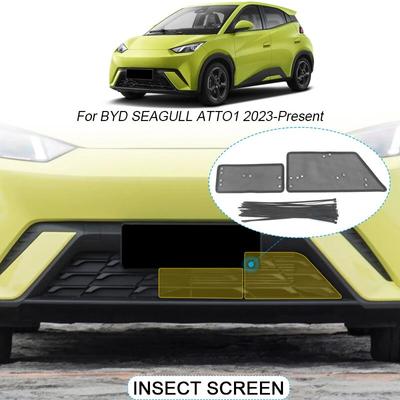 2 stuks Auto Insect-proof Luchtinlaat Bescherming Cover Insert Vent Racing Grill Filter Netto Accessoire Voor BYD SEAGULL ATTO1 2023-2025