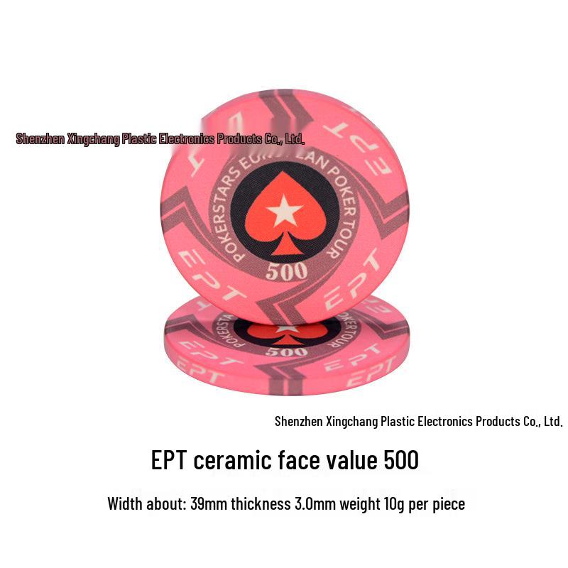 Texas Hold'em Keramiske Mahjong-chips for Kort- og Sjakkrom