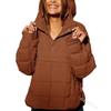 VAYLA Women's Solid Color Long Sleeve Loose Casual Hooded Cotton Jacket