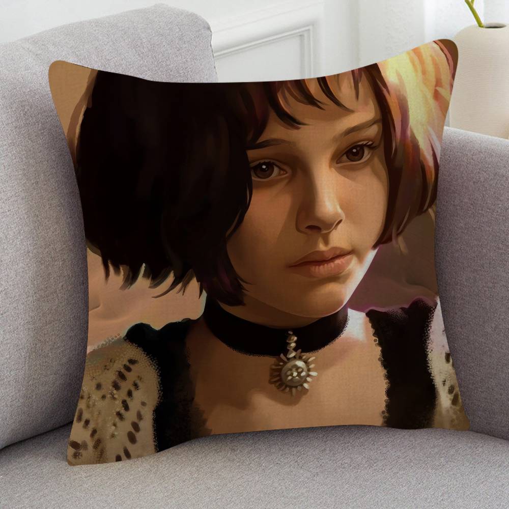 Movie Leon The Professional Cute Cartoon L Game Cushion Cover Pillowcase Upholstery Sofa Throw Pillow Home Decor Pillowcas