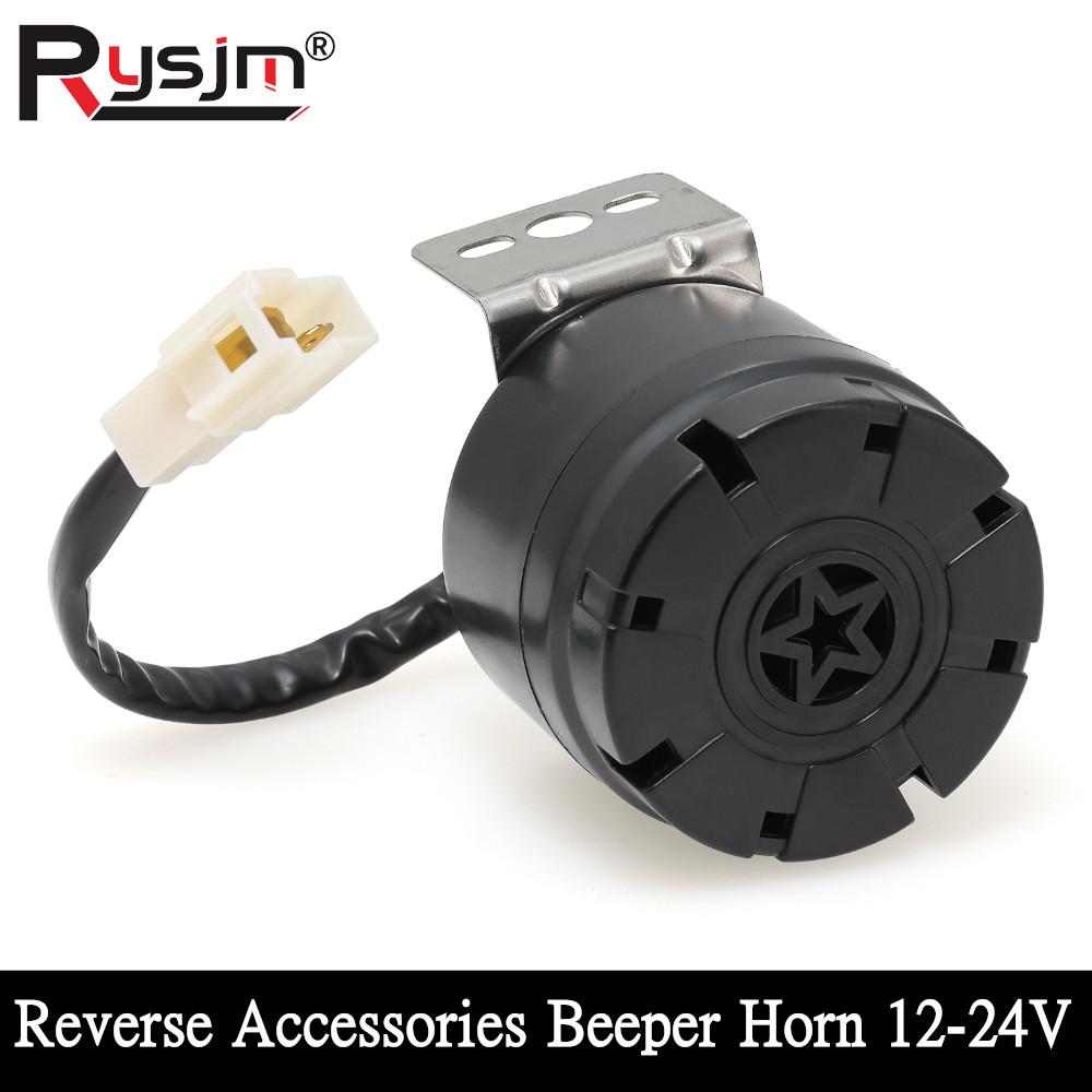 12V-24V Car Truck Reverse Accessories Beeper Horn Buzzer Horn Auto Warning Back Up Car Reversing Alarm Speaker Siren with Wire 12V