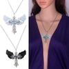 Angel Crossed Necklace Women Sweater Chain Female Hip-hop Non-fading Jewelry