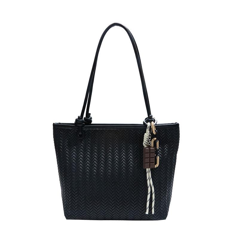 Große gewebte Tasche Damen Herbst neu vielseitige Umhängetasche beliebte Tragetasche