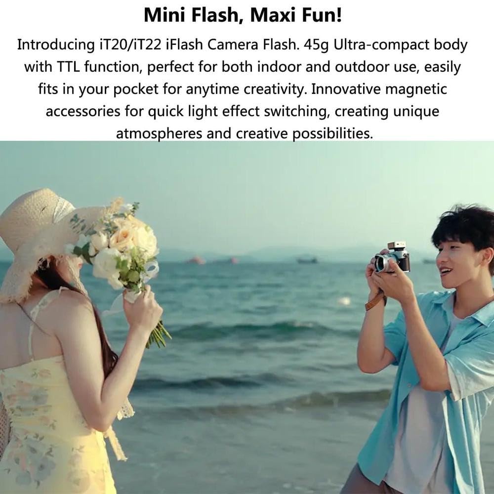 Godox IT20N Camera Flash for 45g Ultra Magnetic Second Recycle Precise Power Control Nikon, Compact, One-Touch M/TTL, Accessory, 700+ Flashes, 1.5 &