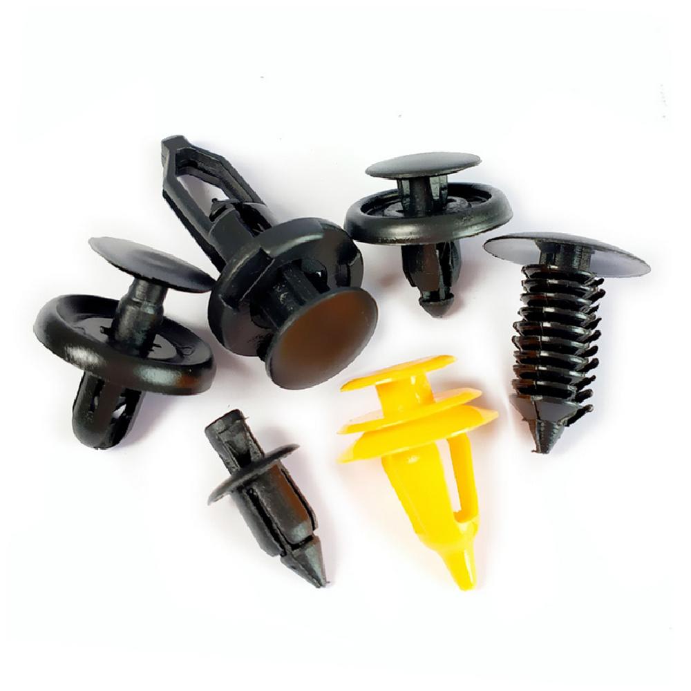 120 Pcs Mixed Model Car Auto Bumper Fender Plastic Rivet Fastener Push Pin Clips