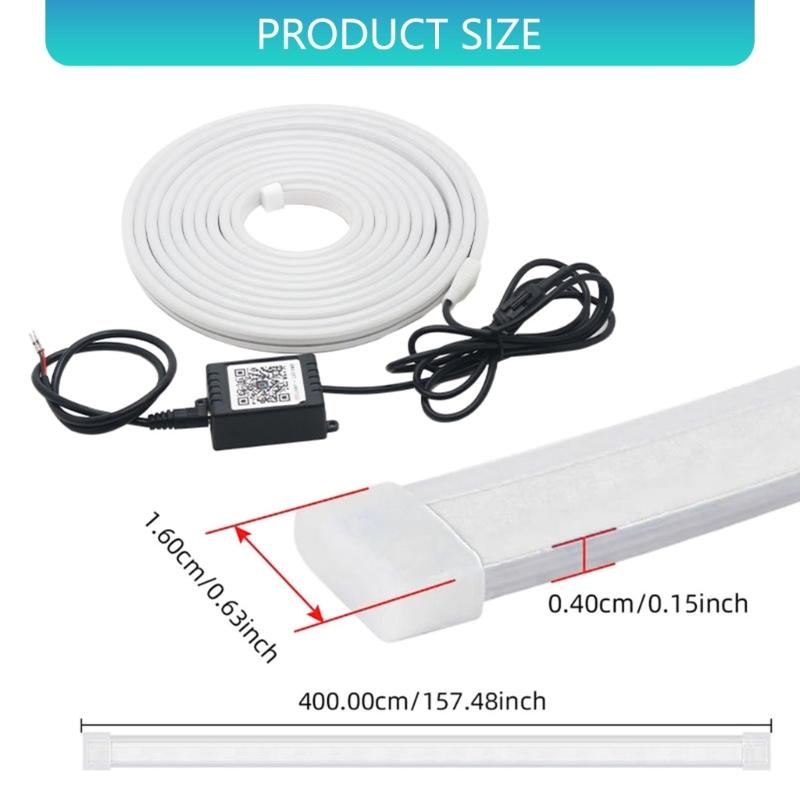 Auto On Light LED Atmosphere Light for Car Trunk Bluetooth-compatible APP Control Dynamic Color and Effect Easy Install