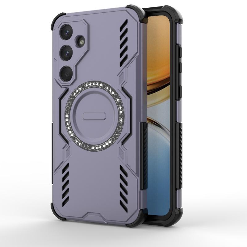 For Samsung A55 Case Cover Samsung Galaxy A55 Capas Annular Magnetic Hard Shockproof Magsafe Wireless Charge Fundas Samsung A55