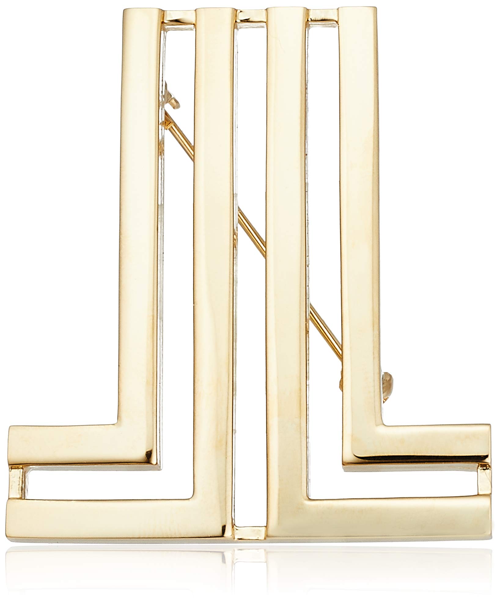 

on LANVIN en Bleu Sesampa Logo Motif Brooch LAMV0690 AU [LANVIN Bleu] золотий