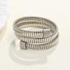 Diamond-encrusted multi-layer bracelet, high-end trendy cool personality exaggerated bracelet, bracelet jewelry